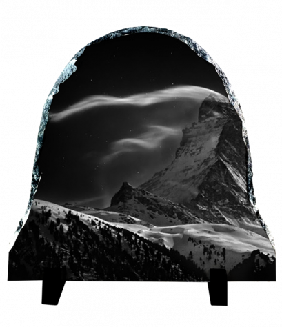 หินพิมพ์ภาพ Snowy mountain Rock